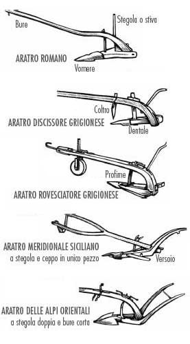 esempi di aratri